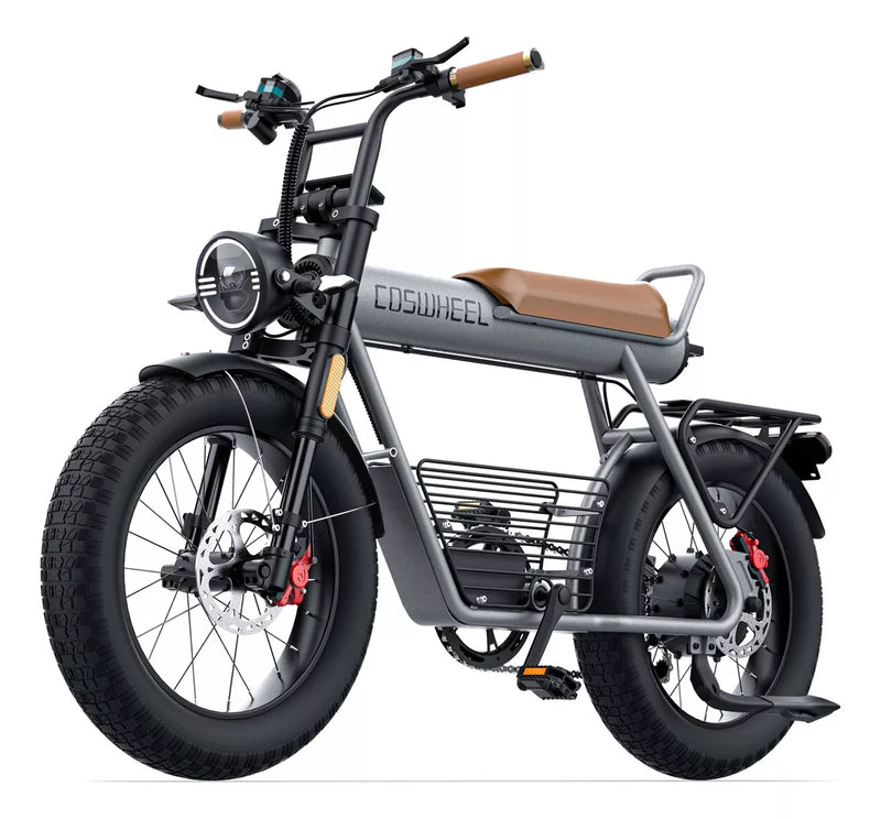 Bicicleta Elétrica Coswheel CT20S – 750W | Suspensão Dupla | Dobrável | Bateria 20Ah