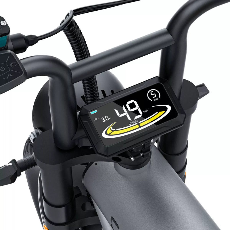 Bicicleta Elétrica Coswheel CT20S – 750W | Suspensão Dupla | Dobrável | Bateria 20Ah