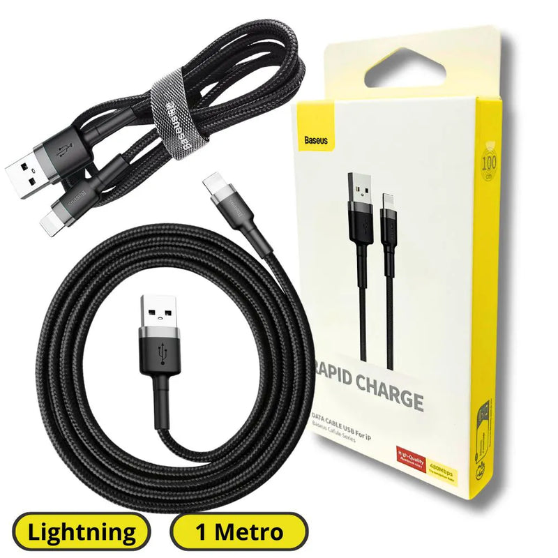 Cabo de iPhone e Android - Baseus com Garantia Vitalicia
