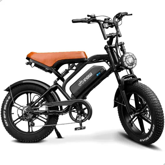 Bicicleta Elétrica V20 Mini Fat Tire – 750W | Dobrável | Suspensão Dupla | FAT Bike