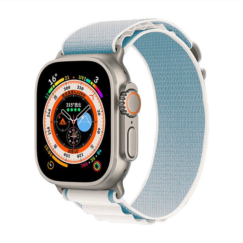 Pulseira Nylon Loop Alpinista para todos Apple Watch, GS8 Ultra e IWO 16 Serie 8