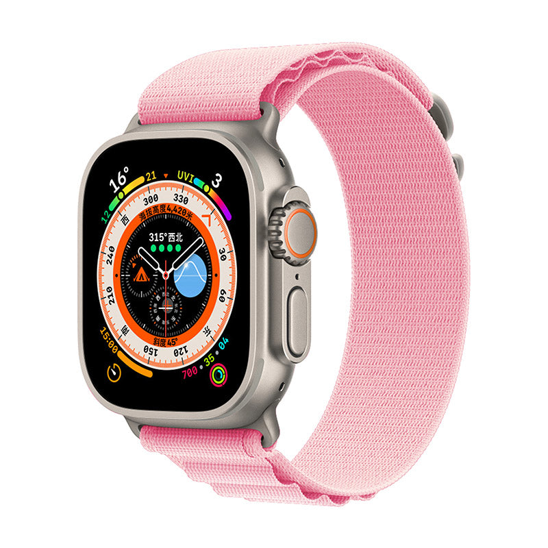 Pulseira Nylon Loop Alpinista para todos Apple Watch, GS8 Ultra e IWO 16 Serie 8